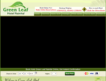 Tablet Screenshot of hotelgreenleafnainital.com